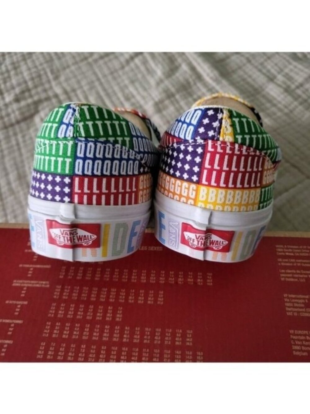 VANS Classic Slip On Men 10.5 Pride LGBTQ+ Multicolor Rainbow Classic 072026 - Picture 6 of 10